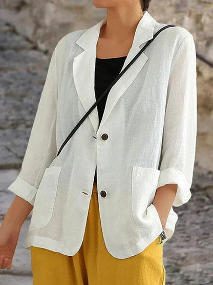 Women's Linen Blazer | Light and Elegant | Casual Chic