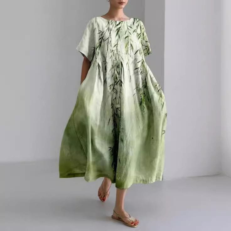 Bohemian Long Dress | Floral Elegance | Lightness & Comfort