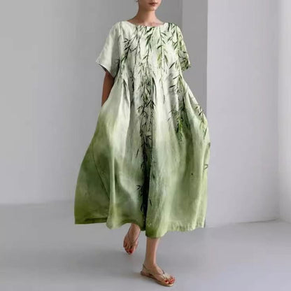 Bohemian Long Dress | Floral Elegance | Lightness & Comfort