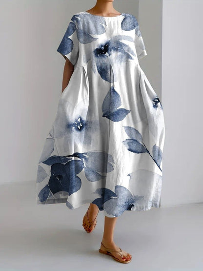 Bohemian Long Dress | Floral Elegance | Lightness & Comfort
