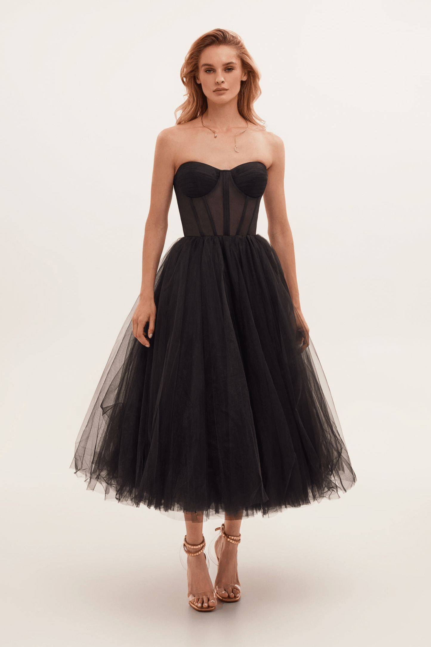Black Bustier Dress | Tulle | Dramatic and Elegant