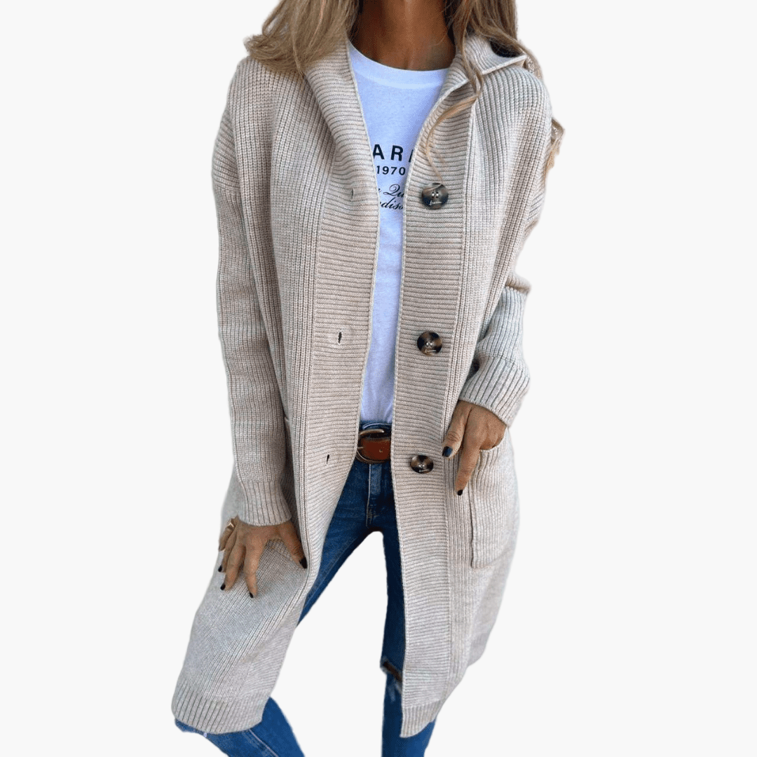Women's Knit Cardigan Long – Elegant Everyday Companion for Leisure and Office