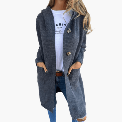 Women's Knit Cardigan Long – Elegant Everyday Companion for Leisure and Office