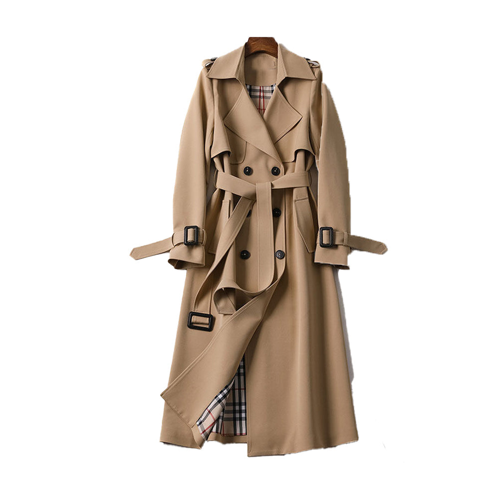 Women's Trench Coat | Double Button & Fitted With Belt
