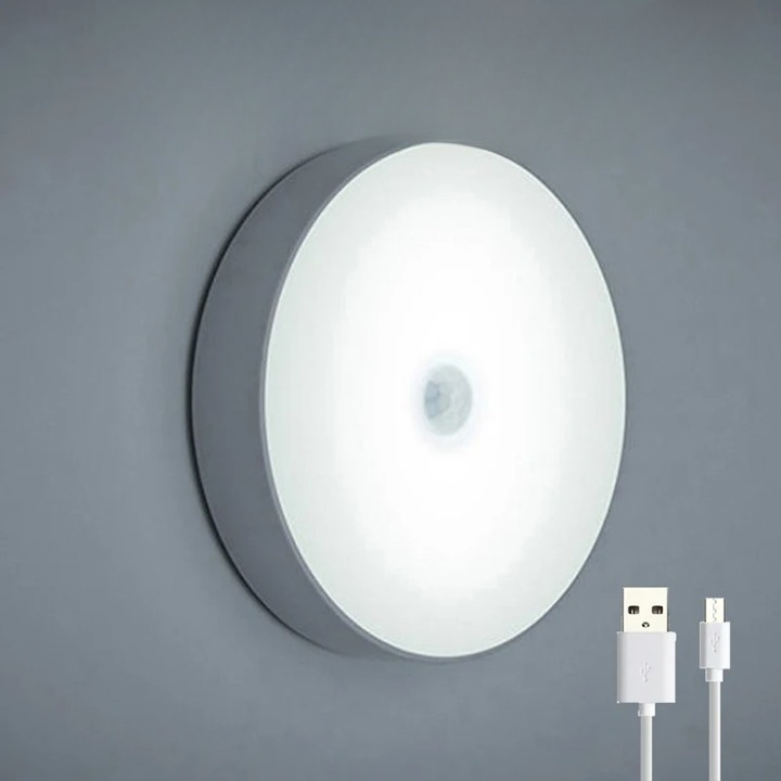Wireless motion sensor adhesive LED lamp