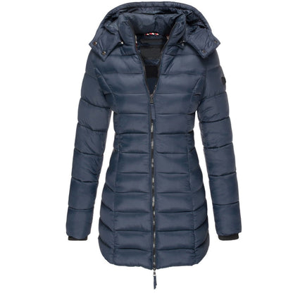 Autumn/Winter down jacket | Women's down jacket with hood and zipper closure