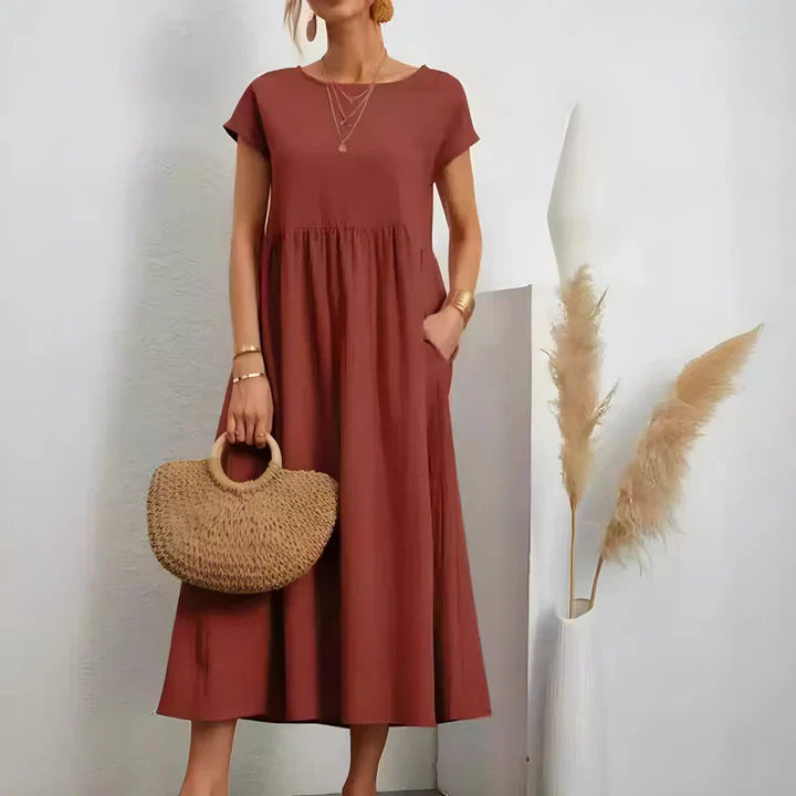 Vintage Summer Dress by Renee - Short Sleeves