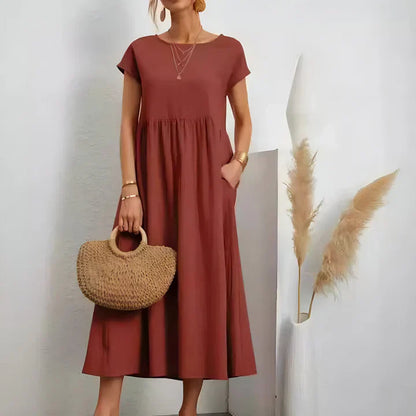 Vintage Summer Dress by Renee - Short Sleeves