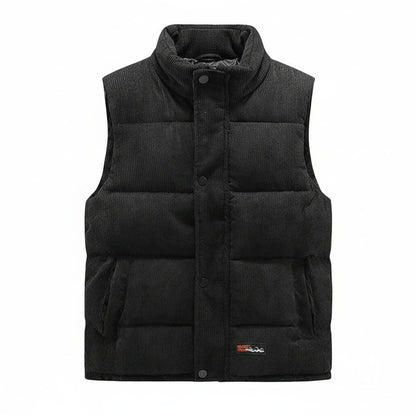 Warm Zip Up Puffer Vest for Men
