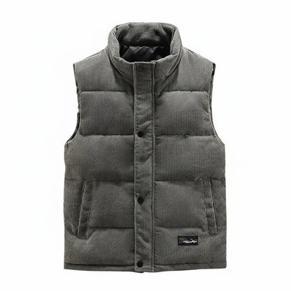 Warm Zip Up Puffer Vest for Men