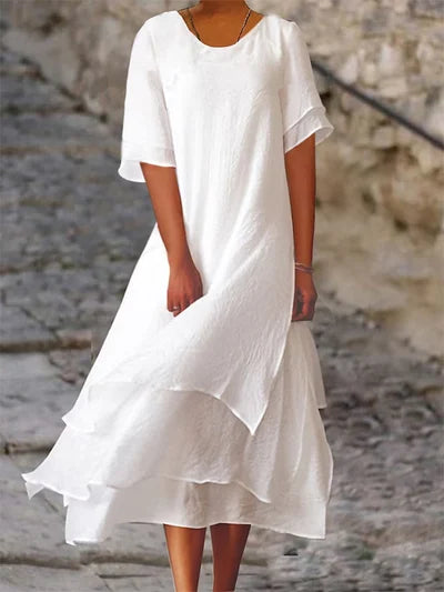 Casual Knee Length Summer Dress for Women - Olytrend