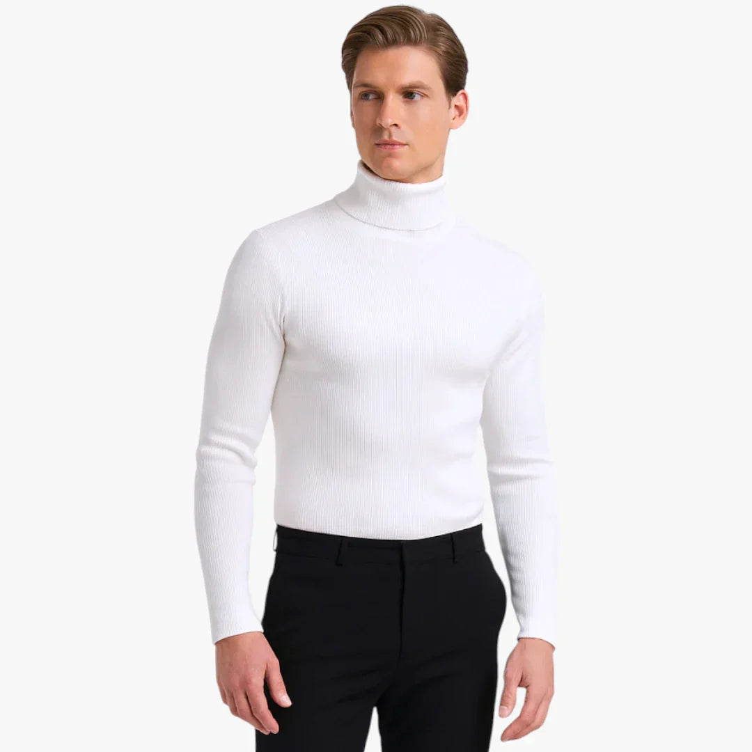 Adrian | Elegant and fitted wool sweater for men