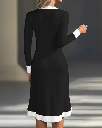 Image of Miley | Women's V-Neck Midi Dress
