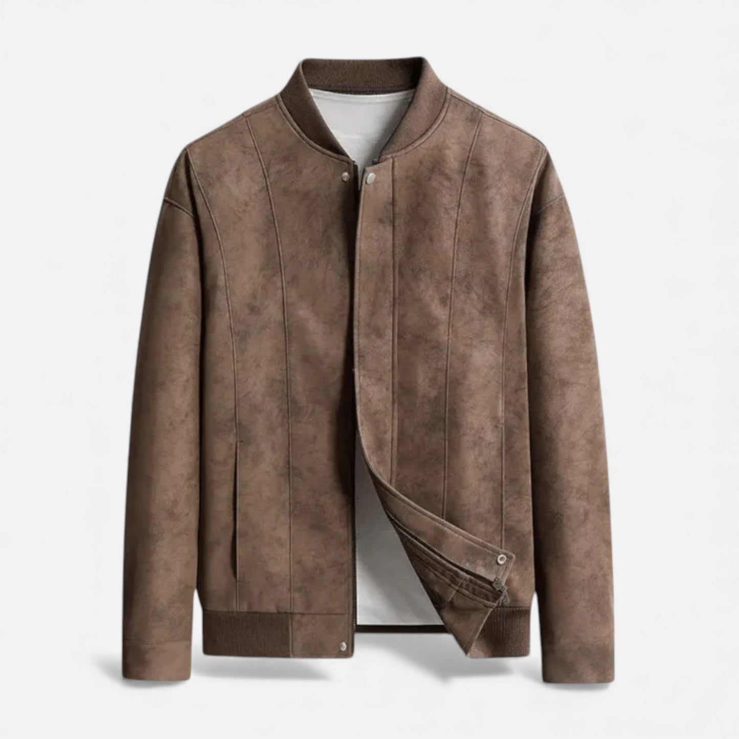 Ancient World | Men's Suede Bomber Jacket Style
