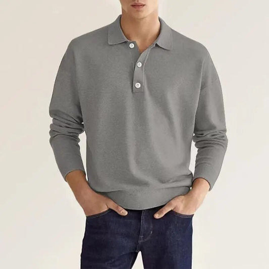 Aarik | Classic Long Sleeve Polo Shirt for Men