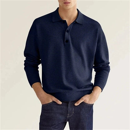 Aarik | Classic Long Sleeve Polo Shirt for Men