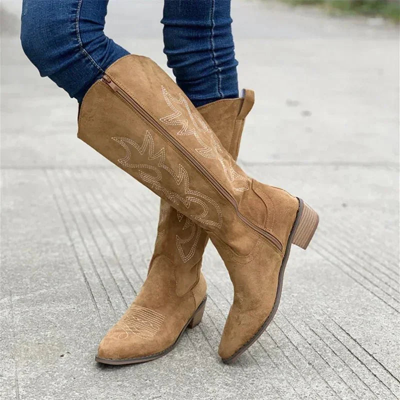Women's Winter Cowboy Boots | Pointed Toe