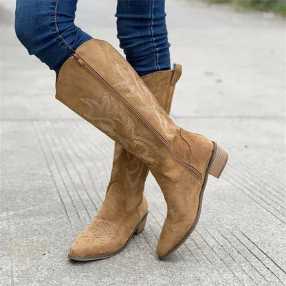 Women's Winter Cowboy Boots | Pointed Toe