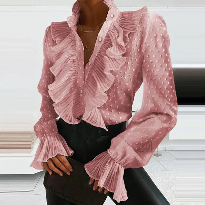 Arti | Trendy Ruffled Chiffon Blouse for Women