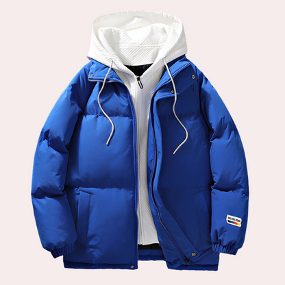 Stylish men's hooded jacket by Olman