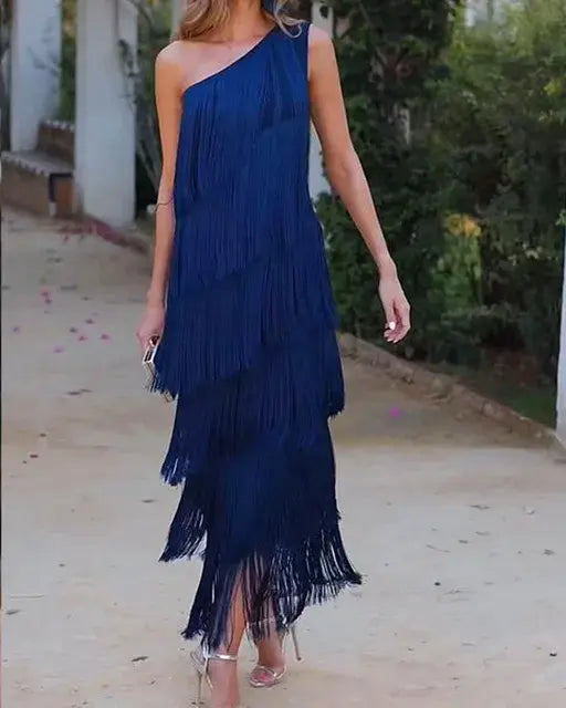 Bella | Festive Women's Dress with Asymmetrical Edges