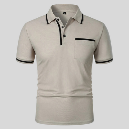 Casual Men's Polo Shirt with Pocket - Olytrend