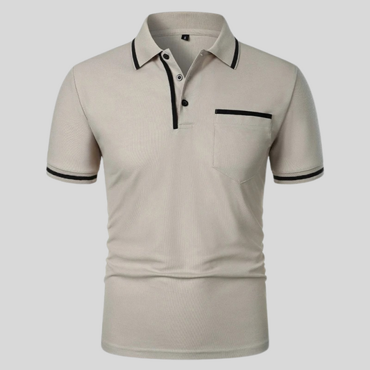 Casual Men's Polo Shirt with Pocket - Olytrend
