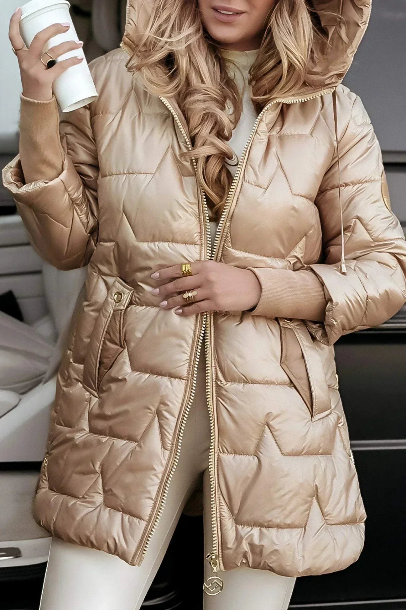 Warm Black parka Coat - Olytrend
