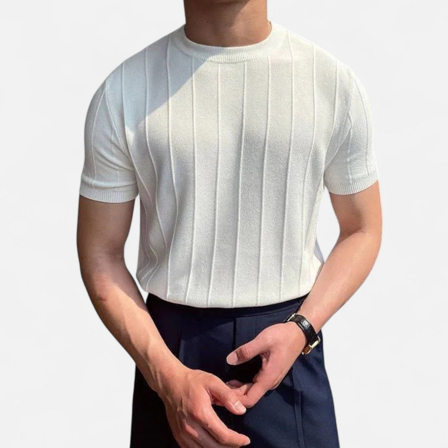 Ancient World | Men's Short Sleeve Summer Polo – Silent Luxury and Timeless Aesthetic "Old Money"