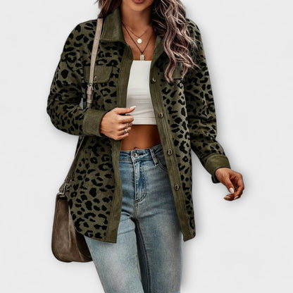 Casual Women's Loose Fit Button Down Shirt Jacket - Olytrend