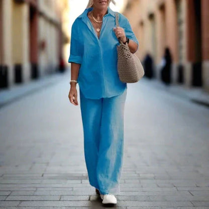 Chic Britta two-piece women's outfit, versatile for any occasion