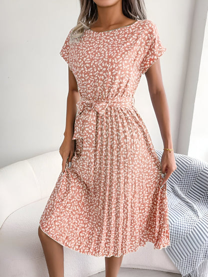 Beautiful Floral Ruffle Woman Dress