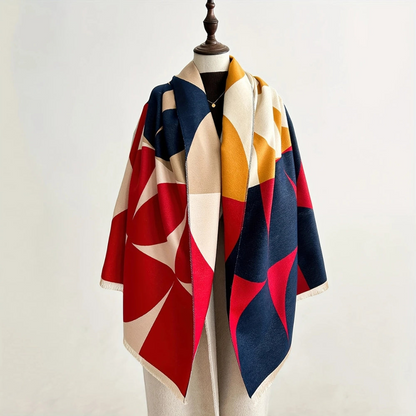 Versatile Water Repellent Poncho Scarf