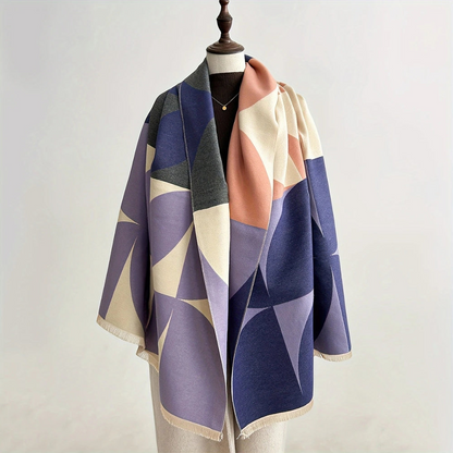 Versatile Water Repellent Poncho Scarf