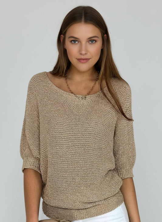 Casual Fit Ladies Crew Neck Sweater - Olytrend