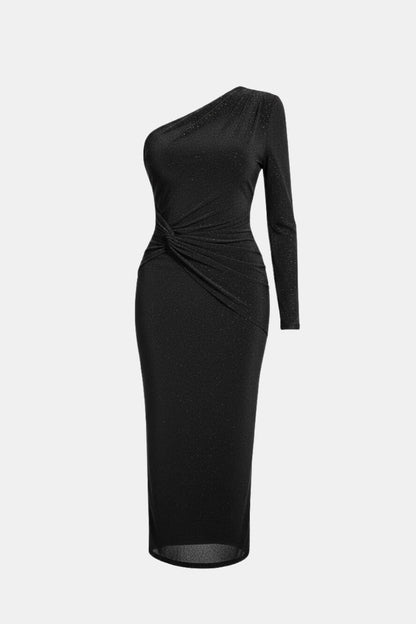 Image of Sadie | Women's One Shoulder Midi Dress