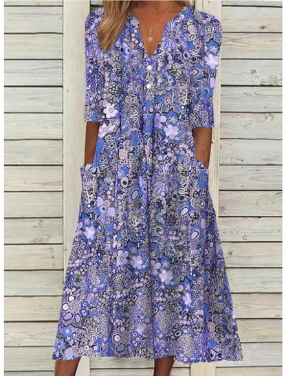 Image of Savannah | Women's V-Neck Maxi Dress