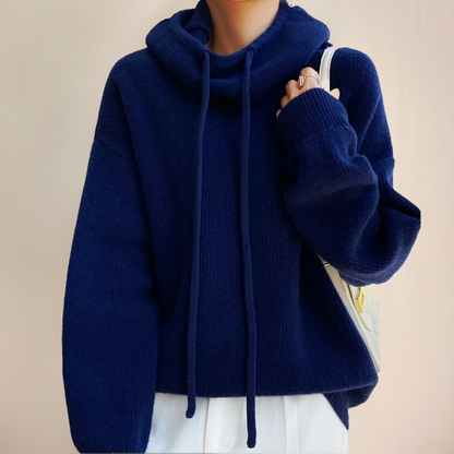 Women's Merino Wool Turtleneck Sweater - Edeltraud Bestseller