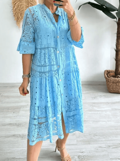 Beautiful Flower Knee Length Dress