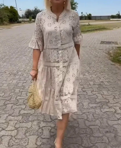 Beautiful Flower Knee Length Dress