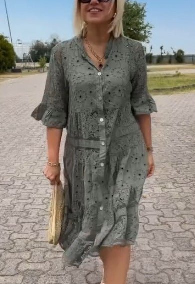 Beautiful Flower Knee Length Dress
