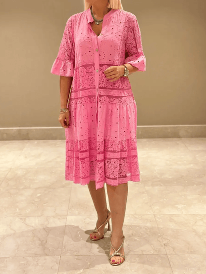 Beautiful Flower Knee Length Dress