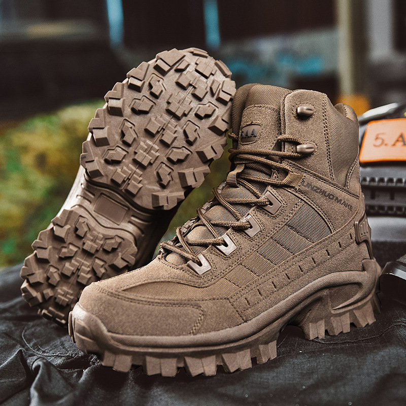 Waterproof and puncture-resistant military boots for outdoor use