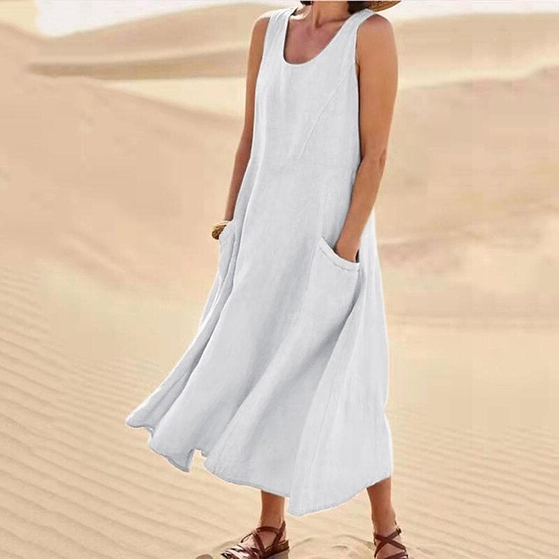 Versatile summer dress, Lydia, with pockets