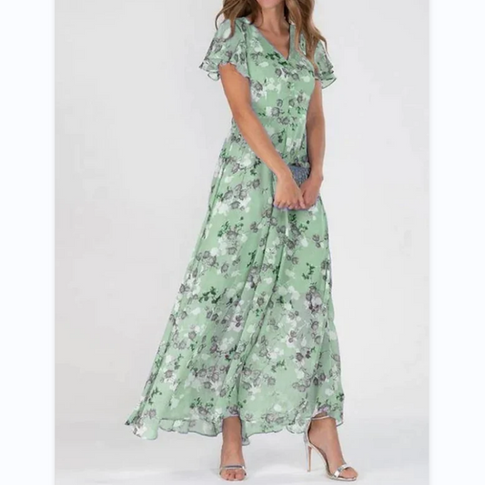 Beatrix | Flower Dress with Butterfly Sleeves for Women