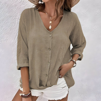 Casual Loose Fit Women's Blouse
