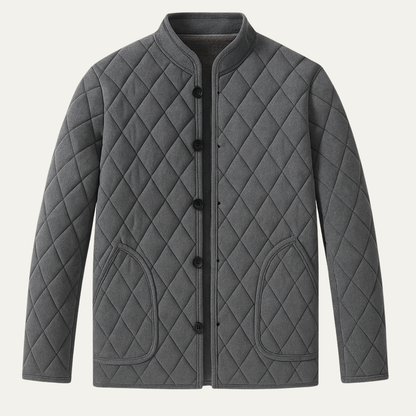 Warm Padded Mens Quilted Winter Coat with Fleece Inside - Nocini