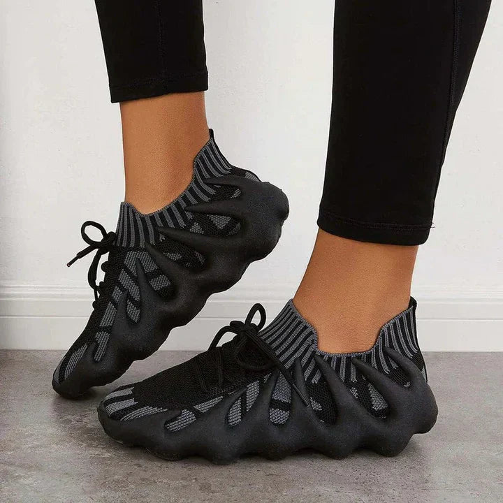 Breathable sneakers with a futuristic design
