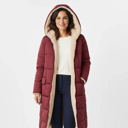 Warm Women's Parka Coat with Hood