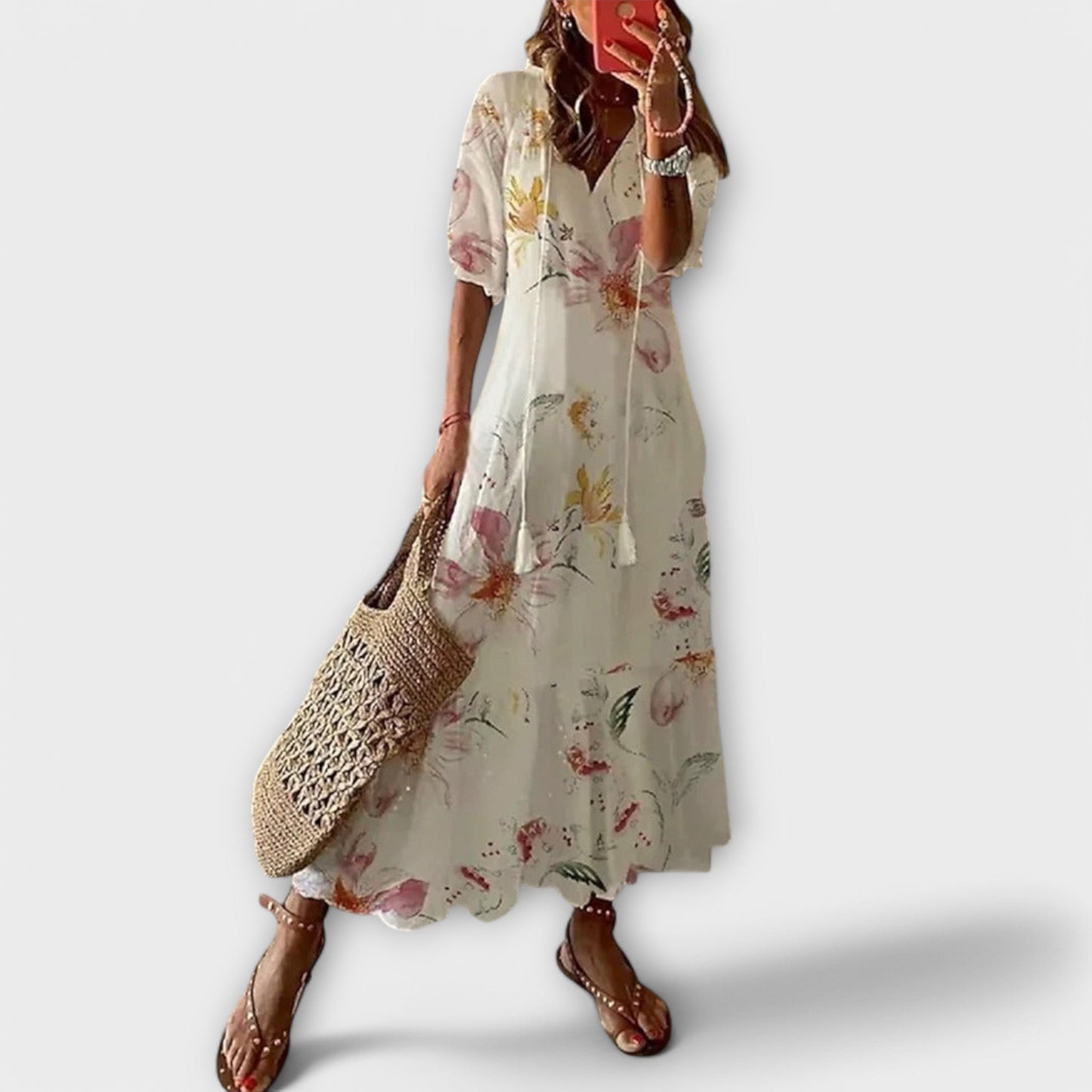 Bohemian Long Flowy Maxi Dress